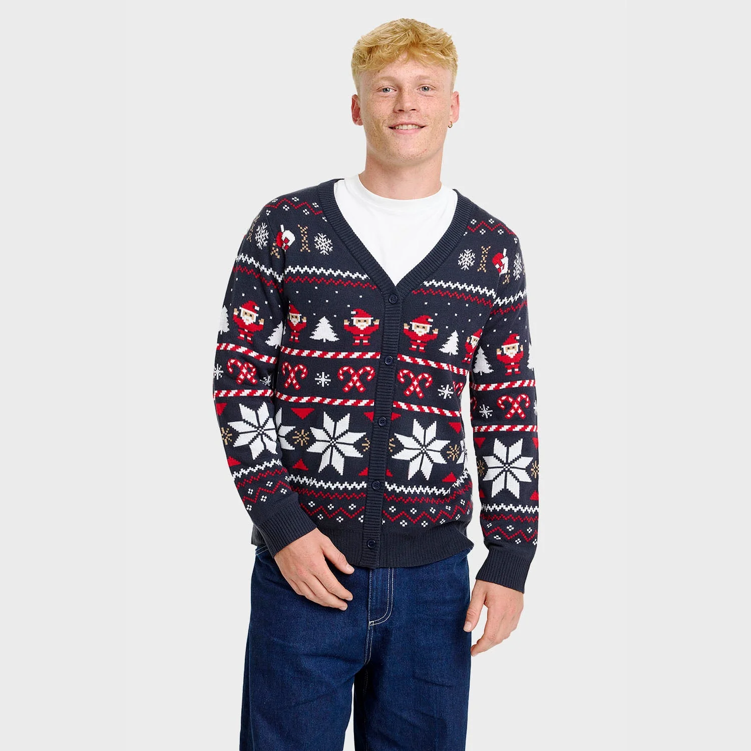 Santas Weihnachtsstrickjacke - Herren - Image 5
