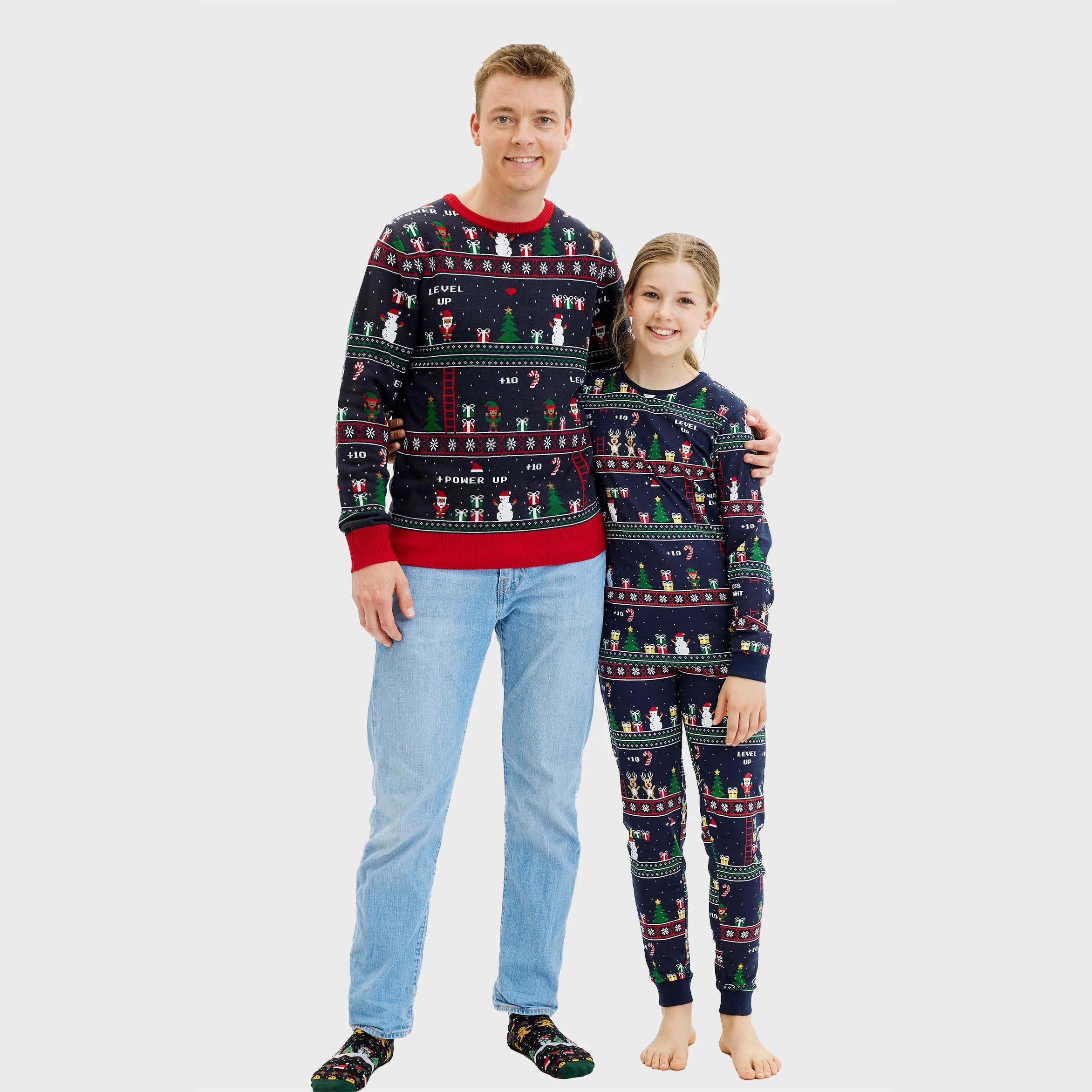 Vintage gamer Weihnachtspyjamas - Herren. - Image 7